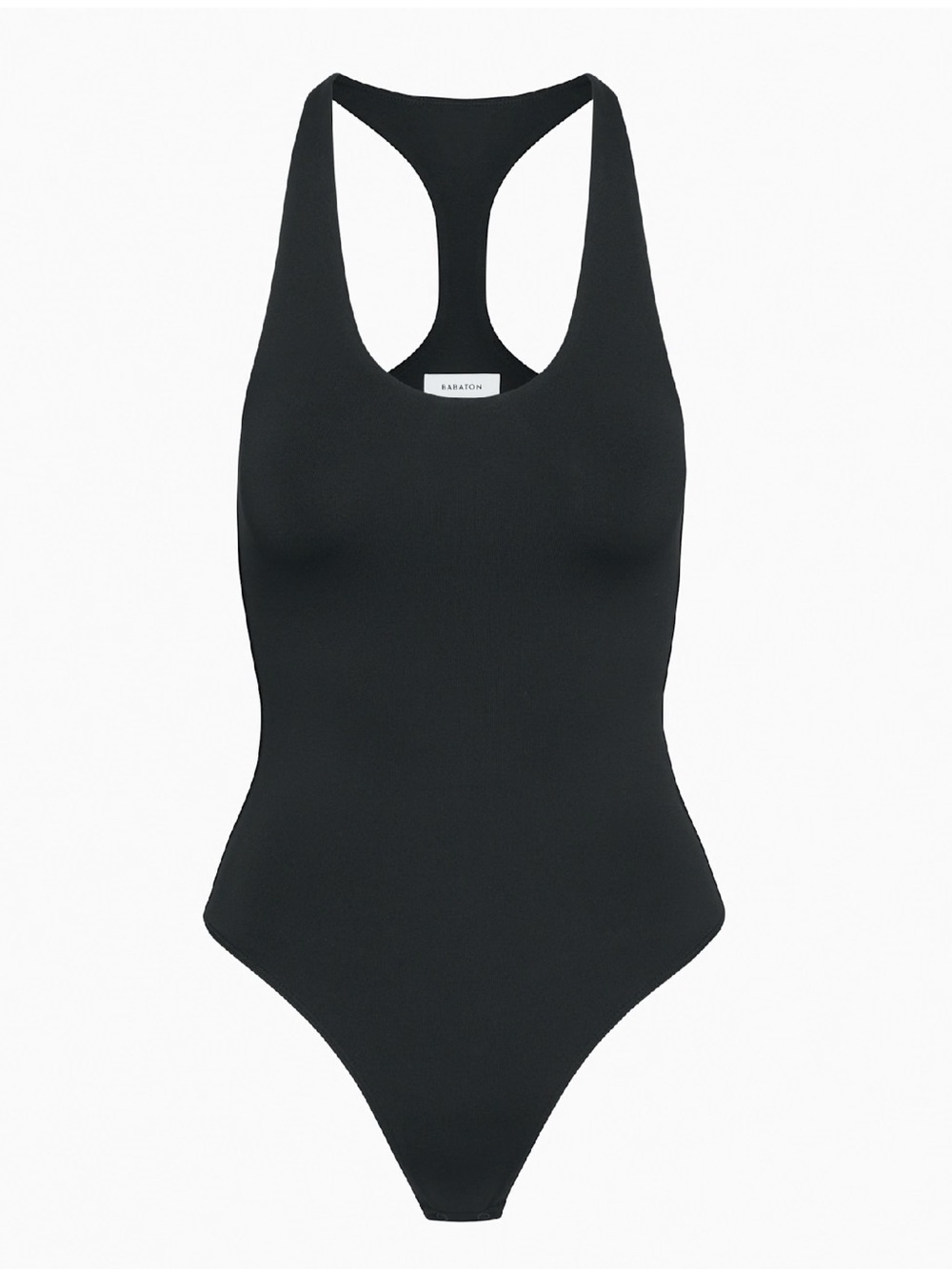 Babaton Black Contour Racerback Thong Bodysuit Size XS